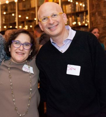 Helene Godin with her husband, Seth Godin.